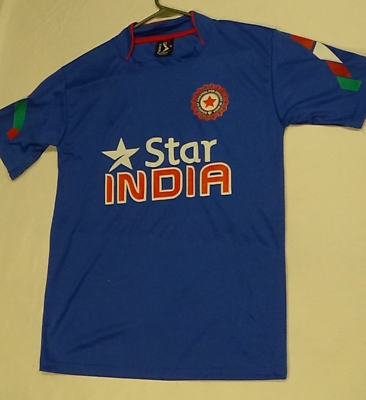 #ad Star India Jersey Medium Blue 20 Indian National Cricket Team Cool In Fire Shirt $25.00