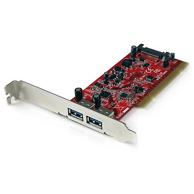 #ad 2 Port Pci Superspeed Usb 3.0 Adapter Card With Sata Power Dual Port Pci Usb $86.14