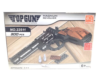 #ad New Top Gun Magnum Revolver Building Block Toy 300 PCS Difficulty Level 3 Age 6 $24.99