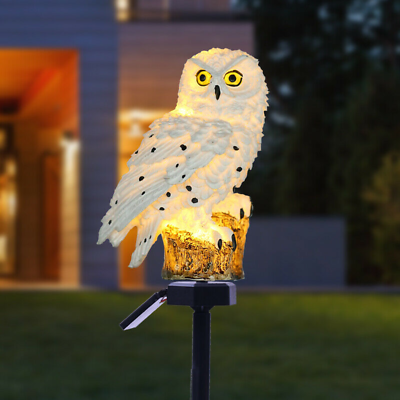 #ad Outdoor Solar Power LED Owl Light Garden Yard Landscape Decor Lamp Waterproof US $9.96