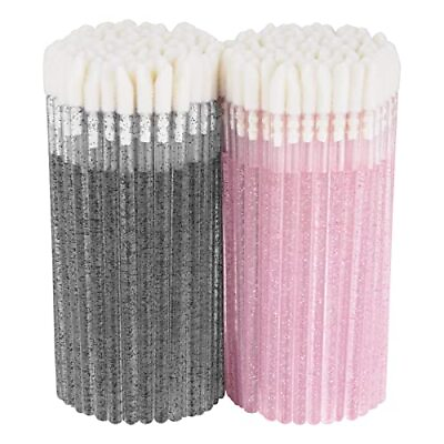 #ad 200 Pcs Disposable Lipstick Applicator Wands Lint Free Lip Brushes Makeup Tool $8.87