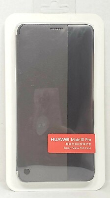 #ad Original Huawei Smart Window PU Leather Flip Case Cover Huawei Mate 10 PRO Brown $11.99