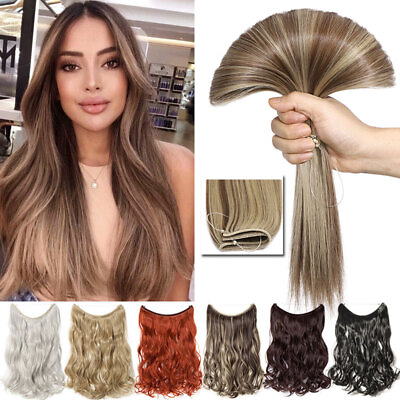 #ad US CLEARANCE Secret Hidden Wire In Hair Extensions Real Natural As Human 1 PCS $12.90