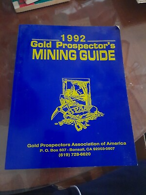 #ad 1992 Gold Prospector#x27;s Mining Guide $8.90