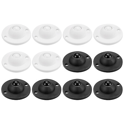 #ad 12Pcs Adhesive Mini Caster Wheels Swivel Universal Caster Sticky Pulleys AU $18.67