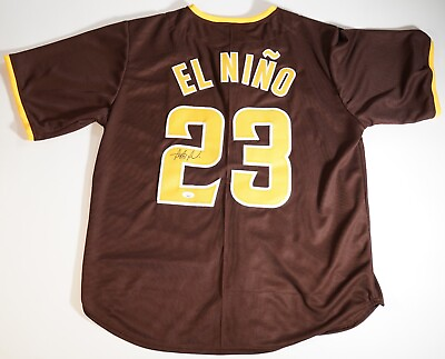 #ad Fernando Tatis Jr. Signed Padres El Nino Brown Road #23 Jersey JSA COA Autograph $147.99