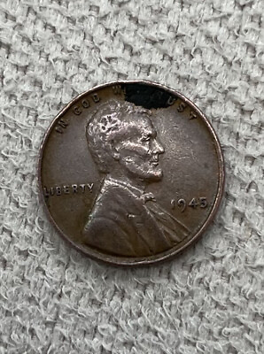 #ad Rare 1945 Wheat Penny No Mint Mark. “L” on Rim of Coin. $120.00