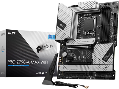 #ad MSI PRO Z790 A MAX WIFI LGA 1700 DDR5 ATX 6x SATA 6G 4x M.2 Wi Fi 7 EZ Debug LED $259.99