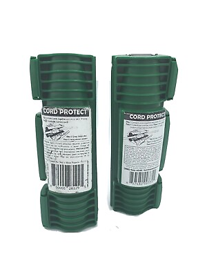 #ad NEW 2 Pack Twist and Seal Cord Protect Outdoor Extension Protection Green $11.21