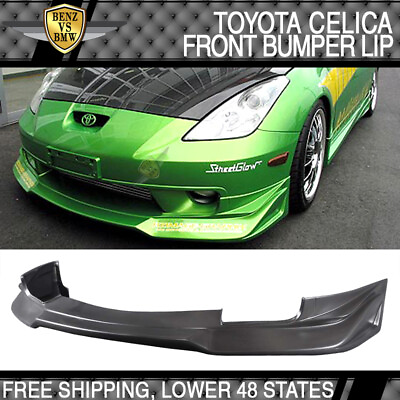 #ad Fits 00 02 Toyota Celica JDM VIP Style Front Bumper Lip Spoiler PU $189.99