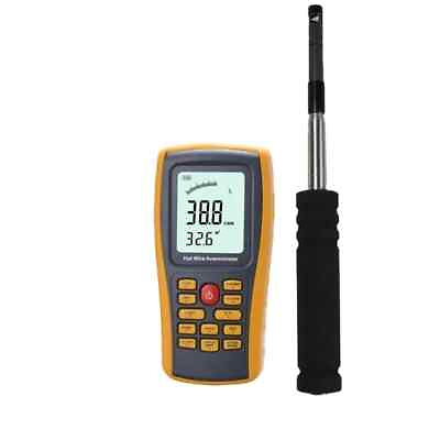 #ad High Accuracy Air Velocity Flow Temperature Hot Wire Anemometer Wind Meter $244.97