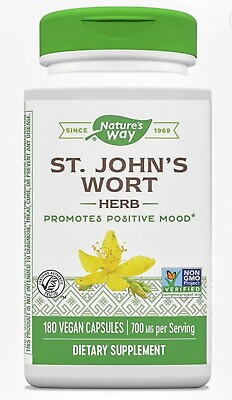 #ad EXP 03 2026 Nature#x27;s Way St. John’s Wort Herb 700mg 180 Vegan Capsules $18.00