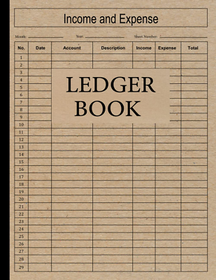 #ad Ledger Book: Large Simple Income and Expense Log Book For Small Business Person $8.47