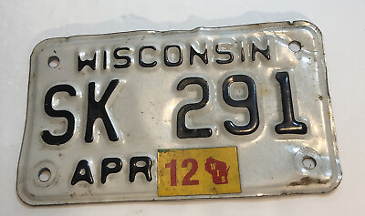#ad Expired License Plate Wisconsin Auto Man Cave Garage Decor Moped Motorcycle $9.70