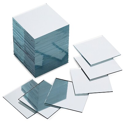 #ad 60Pcs Craft Square Mirror Mosaic Tiles 2quot; for DIY Projects Crafts Decorations $14.89