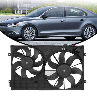 #ad Condenser Radiator Cooling Fan Assembly fit for 05 13 Volkswagen Jetta 05 13Audi $84.99