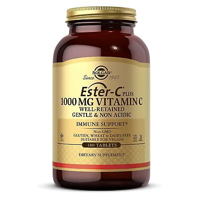 #ad Solgar Ester C Plus 1000 mg Vitamin C Ester C Ascorbate Complex 180 Tablets $29.99
