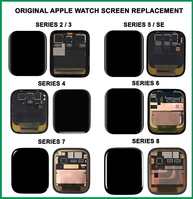 #ad Original Apple Watch OLED LCD Touch Screen Replacement Series 1 2 3 4 5 SE 6 7 8 $45.98