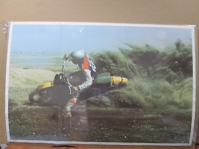 #ad Rex quot;Rocket Rexquot; Staten on a CZ400 motocross Dust Cloud 1973 Motocross in#G529 $89.98