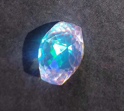 #ad 50.95Ct EGL Certified Natural Cube Cut Rainbow Mystic Quartz Best Loose Gemstone $24.93