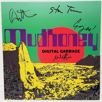 #ad MUDHONEY Signed Autographed LP VINYL quot;DIGITAL GARBAGEquot; JSA # EE09479 $199.00
