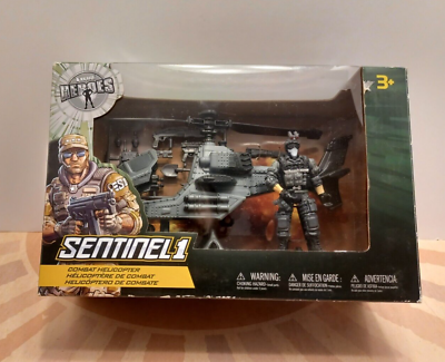 #ad True Heroes Sentinel 1 Combat Helicopter GI Military Set Action Figure Toys R Us $24.99
