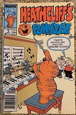 #ad Marvel Comics: Heathcliff#x27;s Funhouse 1987 Issue 9 Very Good $5.00