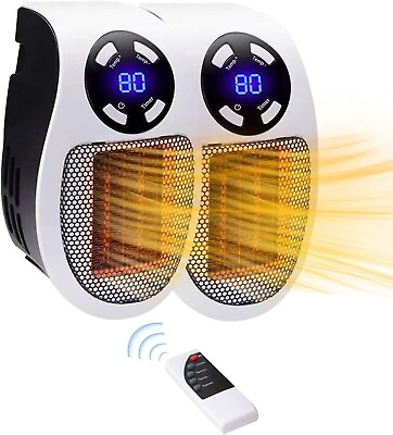 #ad Space Heaters Electric Alpha Heater Plug in Wall Smart Wall 500W US Plug $38.99