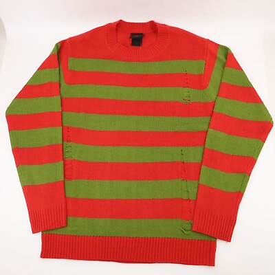 #ad A Nighmare on Elm Street Freddy Krueger Sweater Large Cosplay Costume Pullover $39.97
