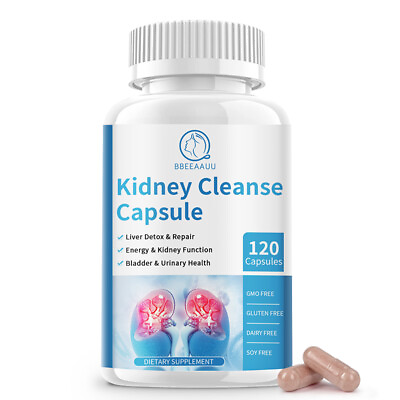 #ad Kidney Cleanse Supplement 120 Capsules Support Urinary Health Liver Detox $16.99