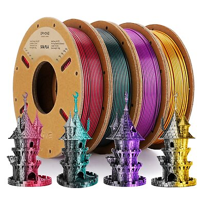 #ad 250G Dual Color Matte Silk Tri Color PLA Filament 1.75mm ± 0.03 For 3D Printing $33.22