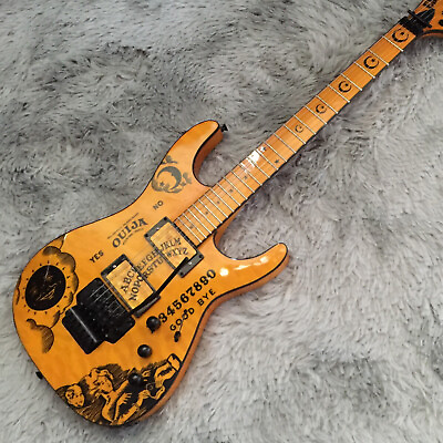 #ad Kirk Hammett Electric Guitar Yellow 6 String Maple Fretboard 2H Pickup Free Ship $275.76