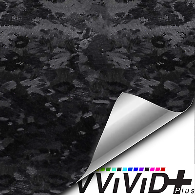 #ad VVivid 2022 VVivid Black Forged Carbon Vinyl Car Wrap Film V485 $17.06