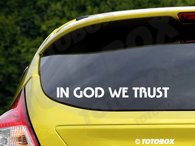 #ad In God We Trust Decal vinyl Sticker Car Auto Window Stickers Decals $7.50
