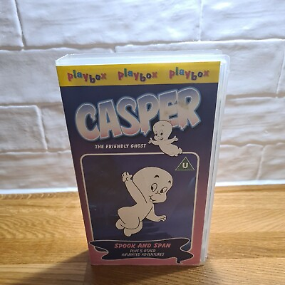 #ad Casper Spook and Span Playbox VHS Video PAL Supplied by Gaming Squad GBP 6.49