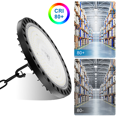 #ad UFO LED High Bay Light 300W 200W 100W Factory Warehouse Gym Outdoor Lighting $36.99