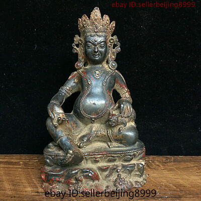 #ad Folk Tibet Buddhism Temple Pure copper Buddha Statue 0111 $215.80