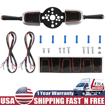 #ad PT2000 1P Dual Blinker Style Trim Steering Control Dual Switch Trim Plug Plate $106.18