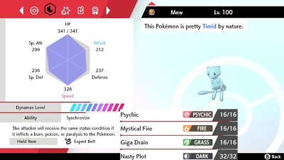 #ad Pokemon Sword and Shield 6iv Shiny Mew FAST DELIVERY $1.99
