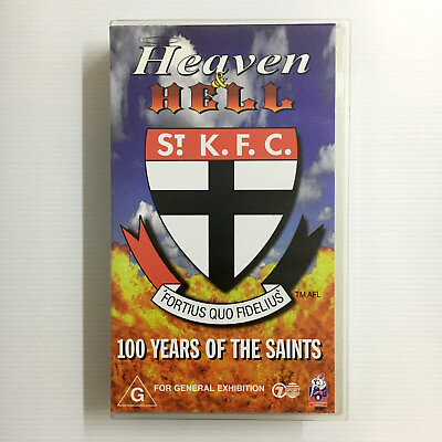 #ad Heaven amp; Hell: 100 Years Of The Saints. VHS Video Tape AFL St Kilda 7 Sport 1997 AU $19.95