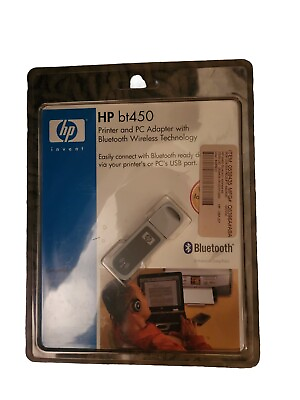 #ad Hewlett Packard Bluetooth Adapter HP Q6398A PC Printer Wireless bt450 NOS Sealed $75.00