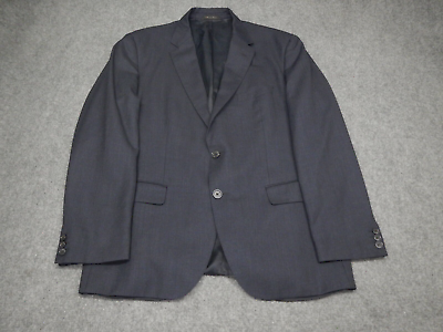 #ad Hugo Boss Blazer Sport Coat Men#x27;s Size 42S Wool Super 110 Blue Check Made Italy $67.50