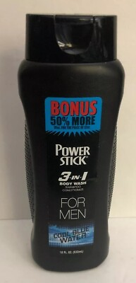 #ad Power Stick 3in1 Mens ShampooConditioner amp; Body Wash 18oz RARE SHIPS N 24 HRS $7.88