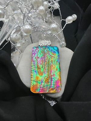 #ad Handmade Dichroic Glass Pendant LOVE THAT GLASS Newest glass $19.99