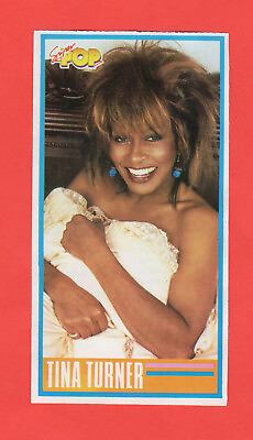 #ad Tina Turner 1987 Super Pop Spanish Card Super Rare $24.99