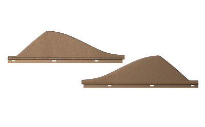 #ad Aftermarket Mercedes Benz Windows Side Triangle Covers A124 Set Tan $144.00