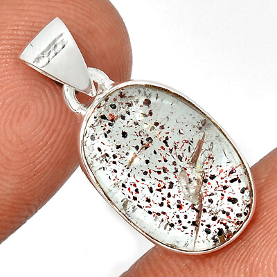 #ad Natural Orire Lucky Quartz 925 Sterling Silver Pendant Jewelry CP21689 $20.99