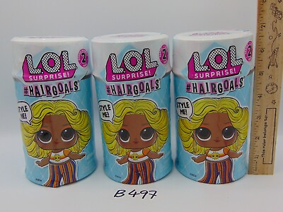 #ad LOL Surprise Series 2 Hairgoals DOLL SET 15 SURPRISES Lot of 3 New Sealed $24.99