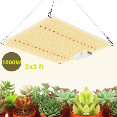 #ad 1000W LED Grow Light for Indoor Plants Full Spectrum 3x3ft Grow lights Veg Bloom $27.69