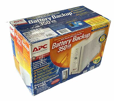 #ad APC Back UPS CS Series Model BK350 Battery Backup System Six Outlet 350VA New $96.45